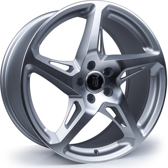 River R4 Matt Silver / Polished Face 8X18 5/108 ET45 CB73,1