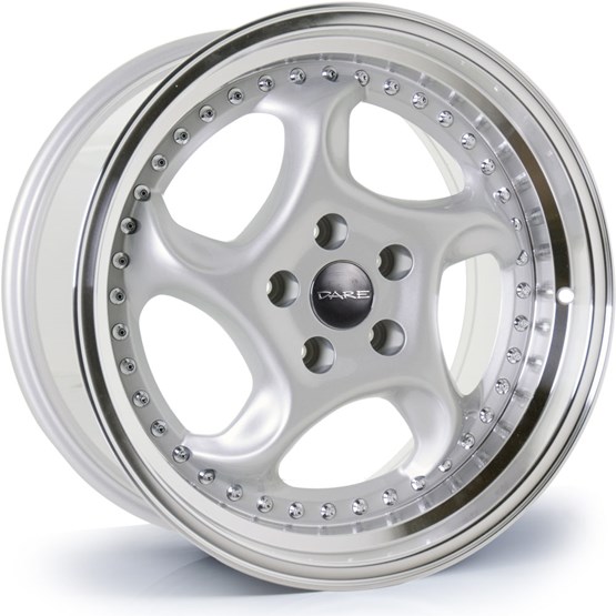 Dare F6 Silver Polished Lip 8,5X18 5/120 ET35 CB72,6