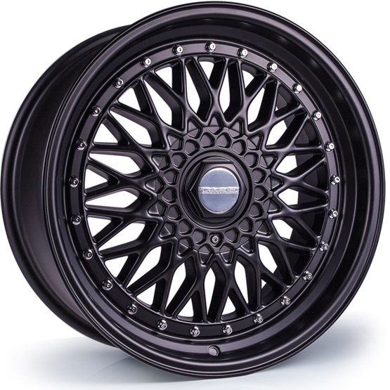 Dare DR RS Matt Black / Chrome Rivets 8X16 4/100/108 ET25 CB73,1