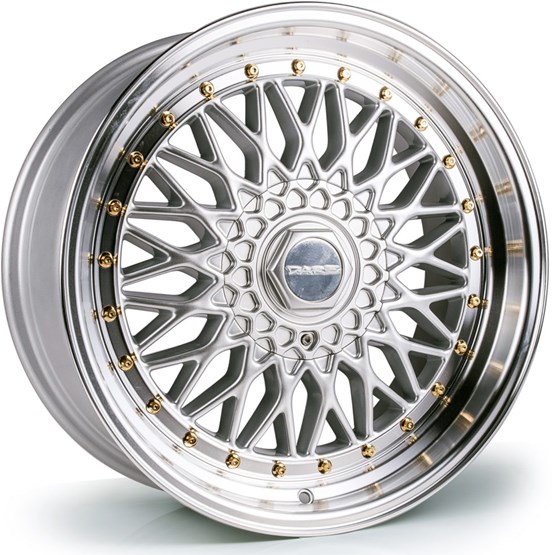 Dare DR RS Silver Polished / Gold Rivets 8X16 4/100/114,3 ET25 CB73,1