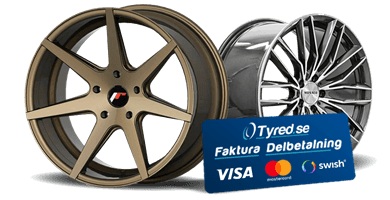 Snygga fälgar med tyred.se skylt