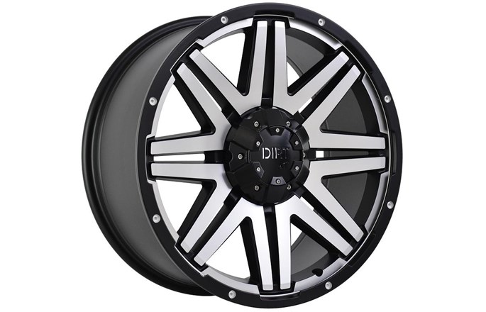 Dirt A/T D68 Flatblack machined face