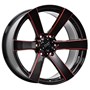 Dirt A.T D91 Glossblack Red Stripe