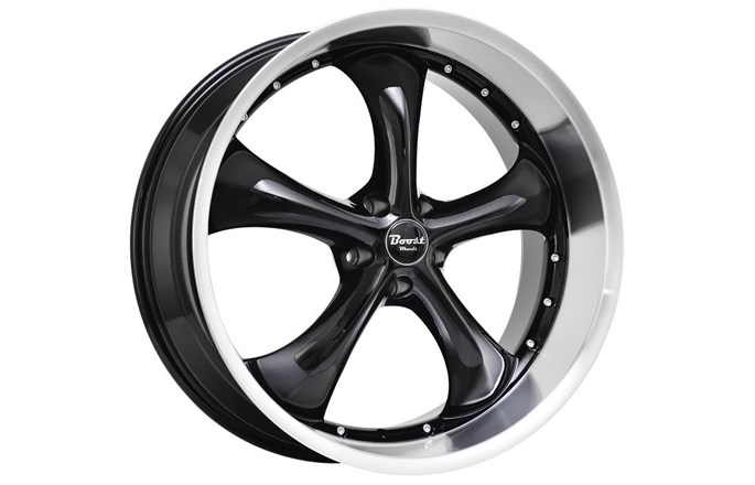 Boost Wheels B818 Glossblack Machined Lip