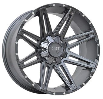 Dirt A.T D88 Flatgrey Milled Rivets