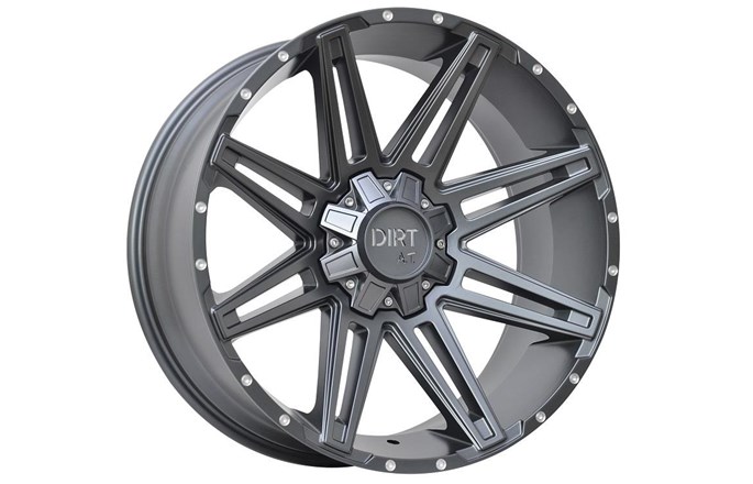 Dirt A.T D88 Flatgrey Milled Rivets