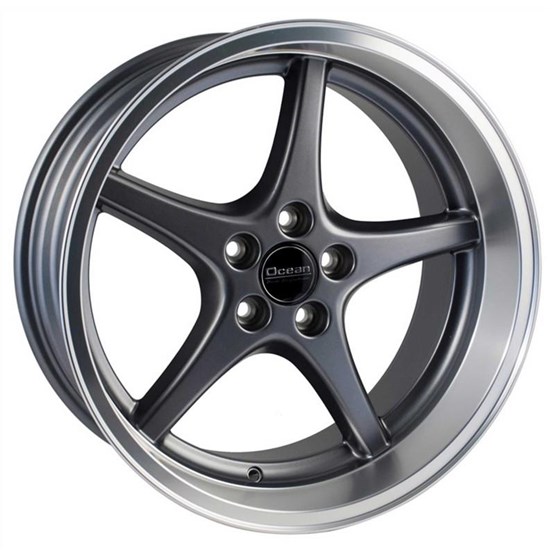 Ocean Wheels Mk18 Antracit Polish Lip 8,5X18 5/108 ET6 CB65,1