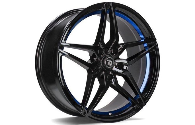 Seventy9 SV-A Black Glossy Blue Inner Lip
