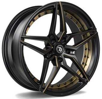 79 Wheels Sv-Ar Deep Matt Black Milled Gold