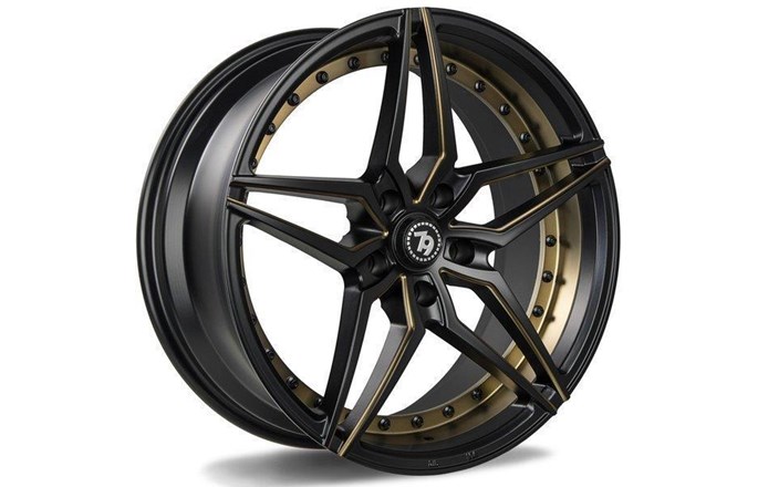 79 Wheels Sv-Ar Deep Matt Black Milled Gold