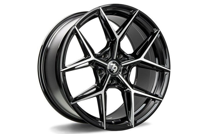 79 Wheels Scf-B Black Front Polished