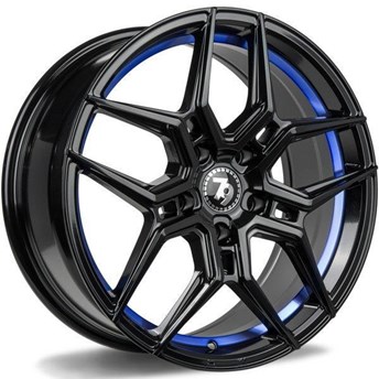 Seventy9 SV-B Black Glossy Blue Inner Lip