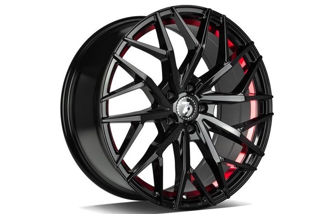 Seventy9 SV-C Black Glossy Red Inner Lip