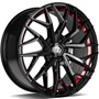 Seventy9 SV-C Black Glossy Red Inner Lip