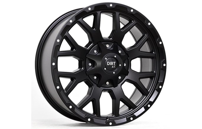 Dirt A.T D357 Flatblack Milled Rivets