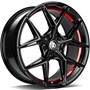 Seventy9 SCF-B Black Glossy Red Inner Lip