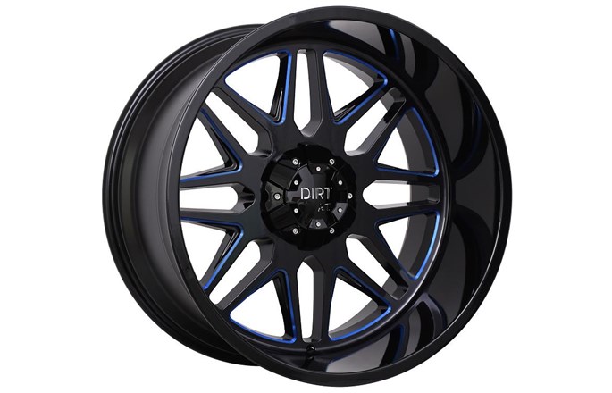 Dirt A.T D59 Glossblack Blue Stripe