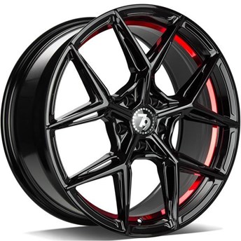 Seventy9 SCF-B Black Glossy Red Inner Lip