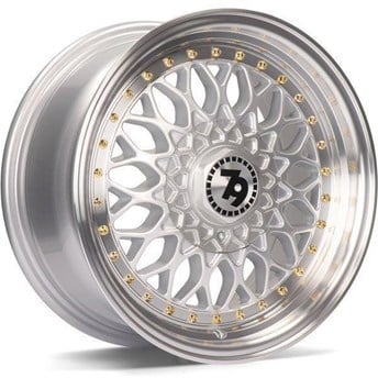 79 Wheels Sv-E Silver Lip Polished