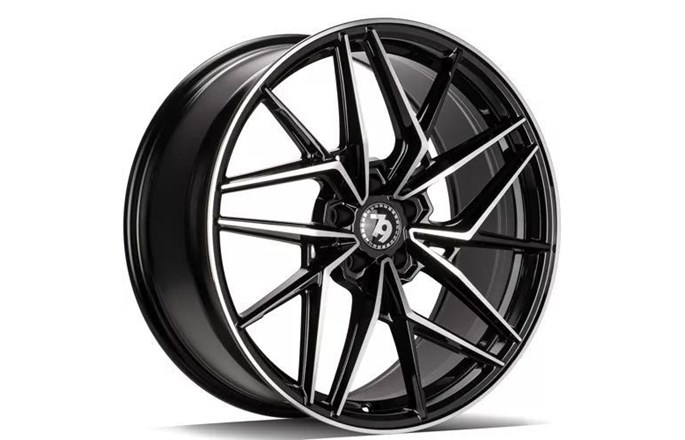 79 Wheels Scf-I Black Front Polished