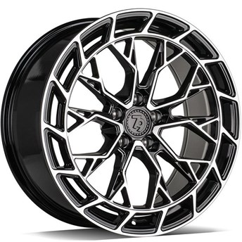 79 Wheels SCF-Z Black Front Polished
