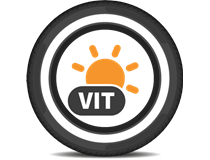 Däck med vit sida/bokstäver