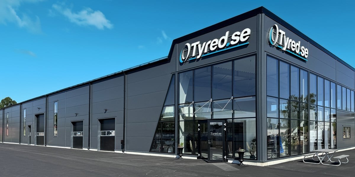 Bild på vår nya Tyred.se byggnad i Oskarshamn