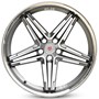 Imaz Wheels FF6 Gunmetal / Stainless Steel Lip