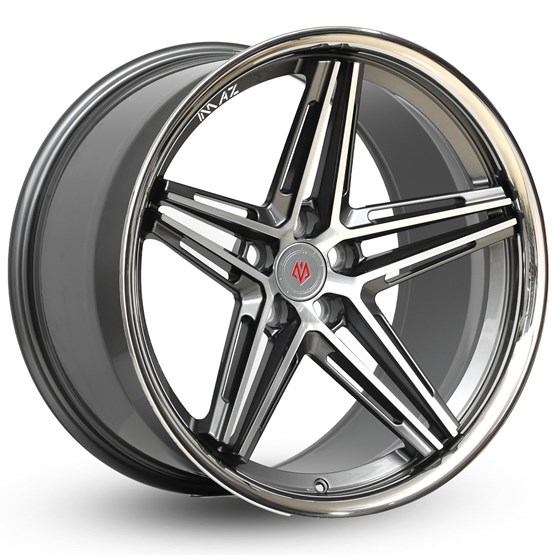 Imaz Wheels FF6 Gunmetal / Stainless Steel Lip 9,5X19 5/114,3 ET35 CB74,1