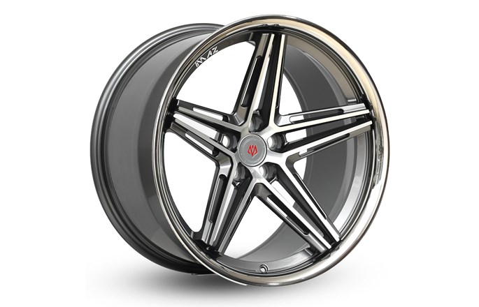 Imaz Wheels FF6 Gunmetal / Stainless Steel Lip