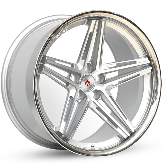 Imaz Wheels FF6 Silver / Polished / Stainless Steel Lip 10X20 5/118 ET42 CB74,1