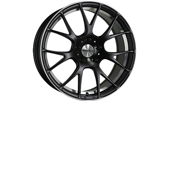 Monaco Mirabeau Matt black / polished 8X18 5/114,3 ET40 CB73,1
