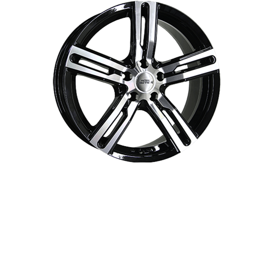 Inter Action Kargin Black / polished 6,5X16 5/160 ET50 CB72,6