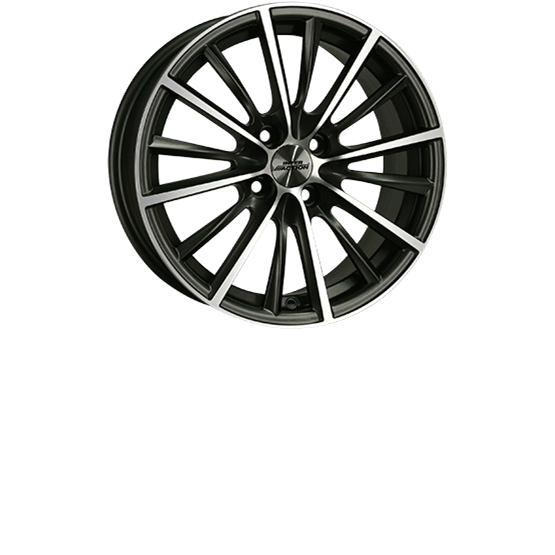 Inter Action Velocity Matt anthracite / polished 6,5X15 4/108 ET25 CB65,1