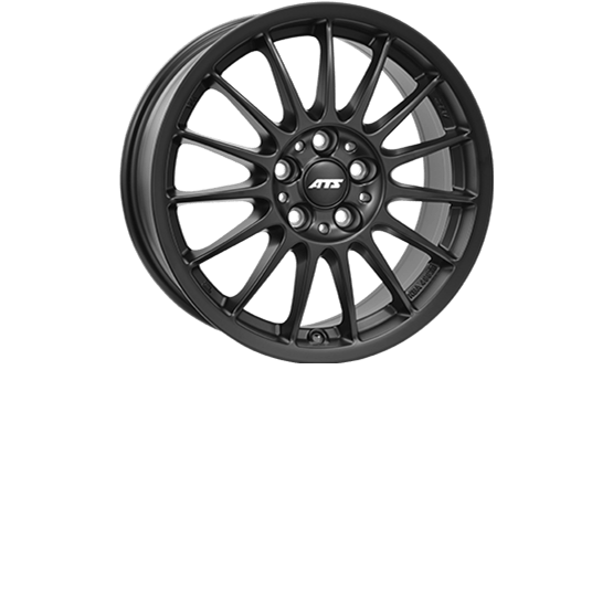 ATS Streetrallye Matt Black 7X17 5/100 ET38 CB63,3
