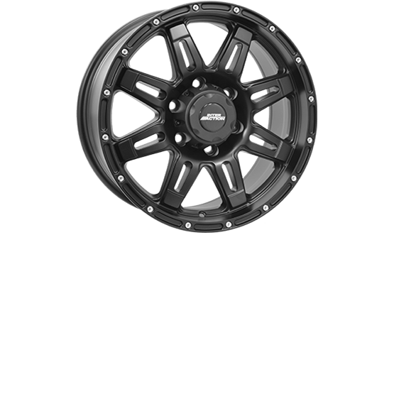 Inter Action Grabber Matt black 8X17 6/139,7 ET0 CB110,1