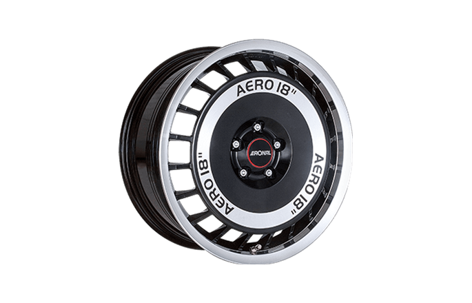 Ronal R50 Aero Black / Polished