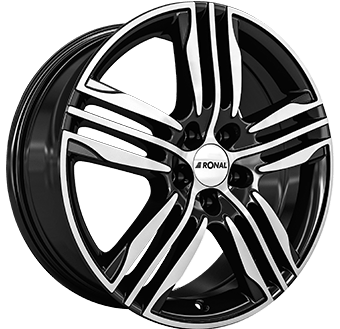 Ronal R57 Black / polished