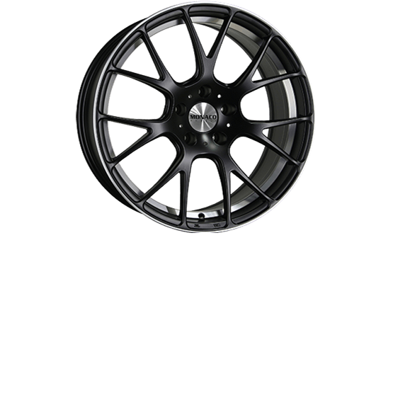 Monaco Mirabeau Matt black / polished 8X18 5/120 ET20 CB74,1