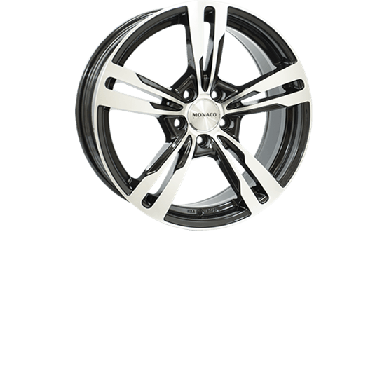Monaco GP4 Black / polished 8X18 5/120 ET35 CB72,6