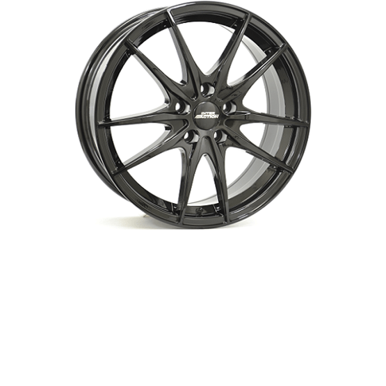 Inter Action Zodiac Gloss black 7X17 4/108 ET25 CB65,1