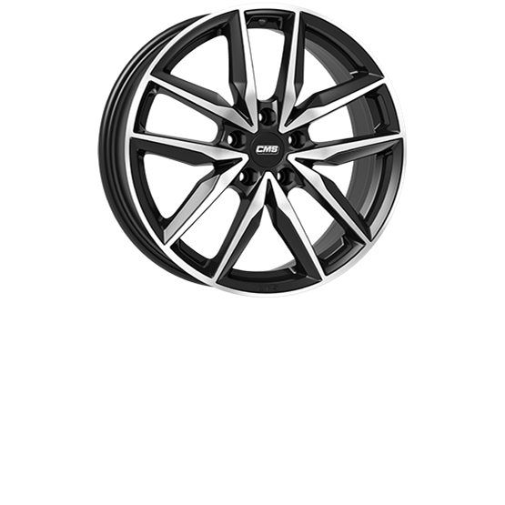 CMS C28 Gloss Black / Polished 7,5X18 5/108 ET48 CB65,1