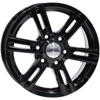 Inter Action Kargin 6-Spoke Gloss Black