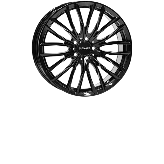Monaco GP2 Gloss Black 9,5X21 5/112 ET52 CB66,5