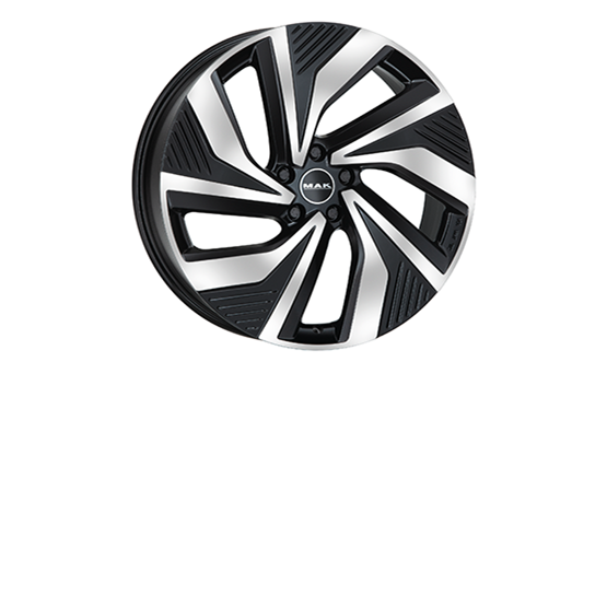 MAK MK57ELEC Gloss Black / Polished 7,5X19 5/112 ET50 CB57,1