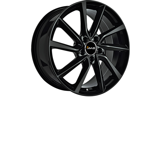 Avus AC-518 Gloss Black 7,5X19 5/112 ET50 CB57,1