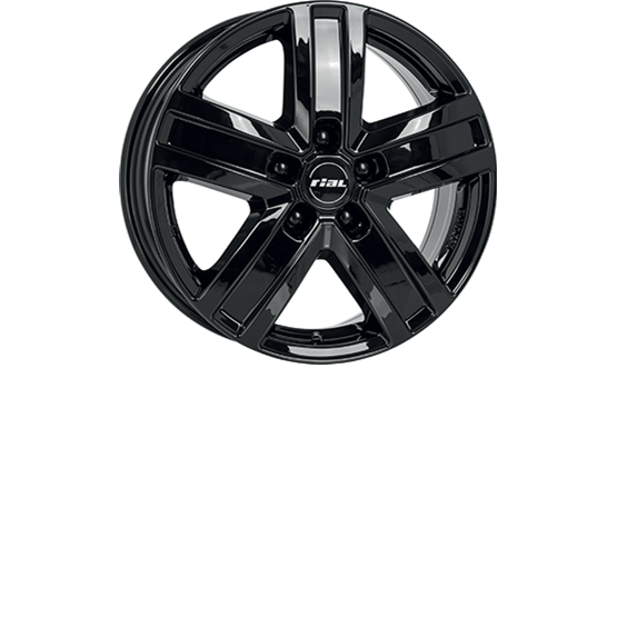Rial Transporter 5 Gloss Black 7X17 5/120 ET55 CB65,1