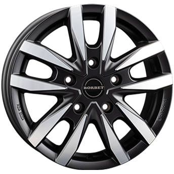 Borbet CW5 Matt Black / Polished