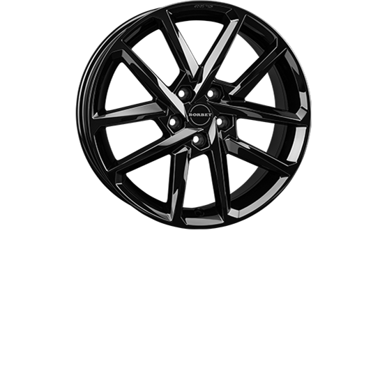 Borbet N Gloss Black 8X18 5/112 ET40 CB66,5