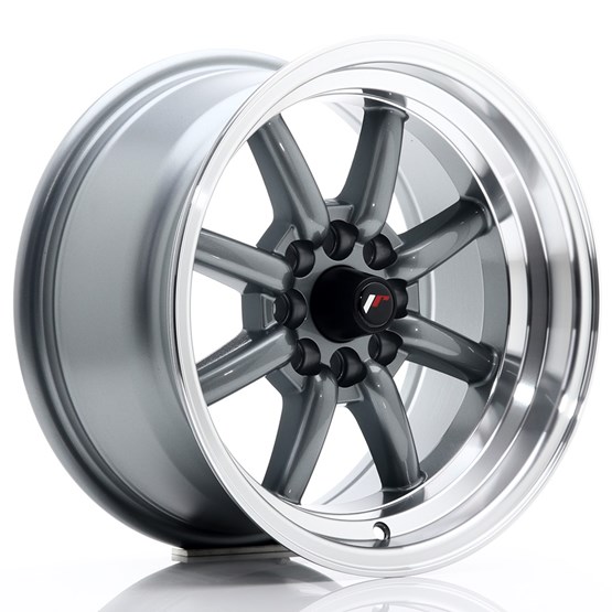 Japan Racing JR19 Gun metal 8X15 4/100/108 ET0 CB73,1